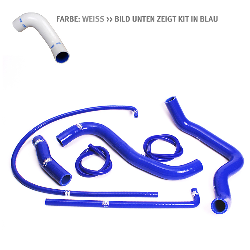 Kit de mangueras de silicona SAMCO SPORT blanco para Suzuki GSXR1000 año de modelo 2007-2008