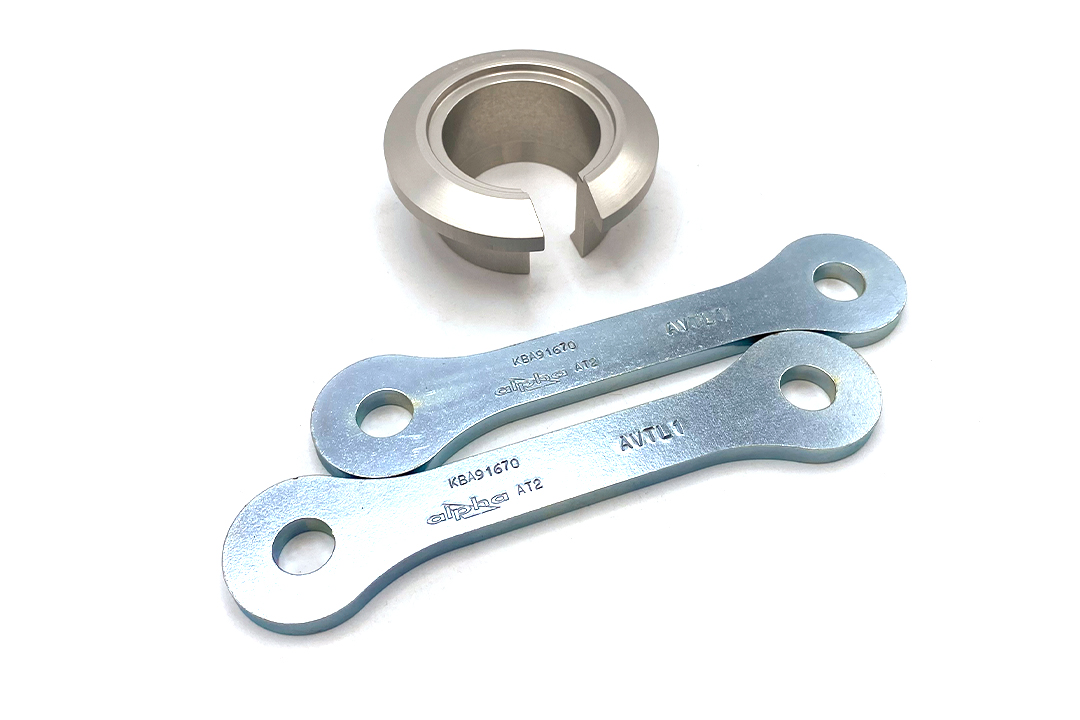Kit de reducción de altura alpha Technik 40mm para Triumph Tiger Explorer; Tipo V13VG; Año del modelo 2014-