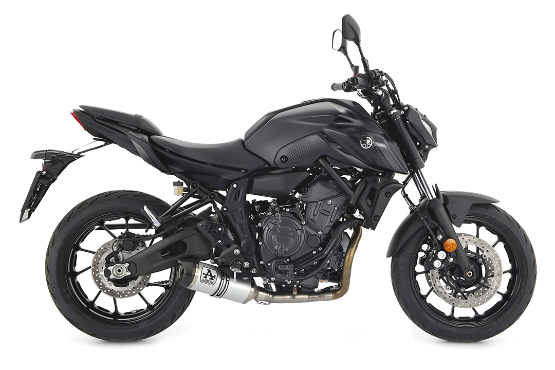 ARROW Silenciador THUNDER para Yamaha MT-07 2021-, Aluminio