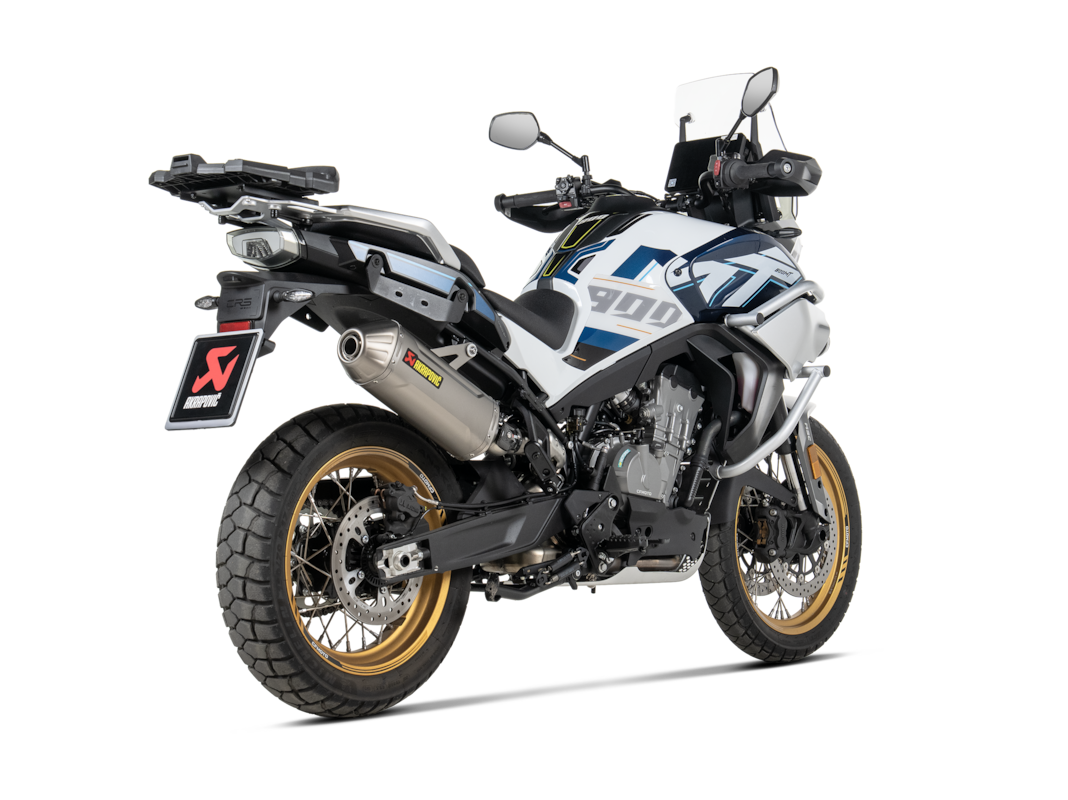 Línea Akrapovic Slip-On (Titanio) para CFMOTO 800MT, 2024-