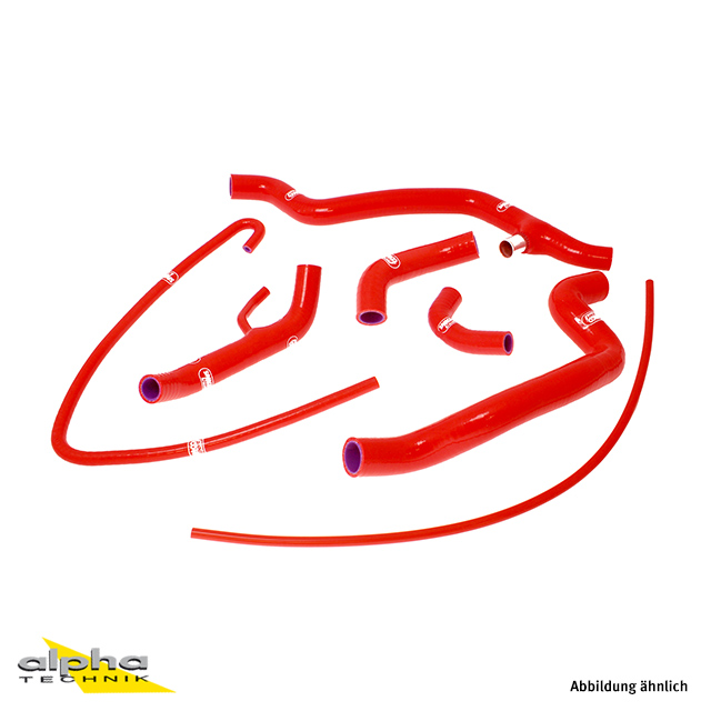 Kit de mangueras de silicona SAMCO SPORT Race Thermo Bypass Kit rojo para Ducati 848 año de modelo 2008-2014