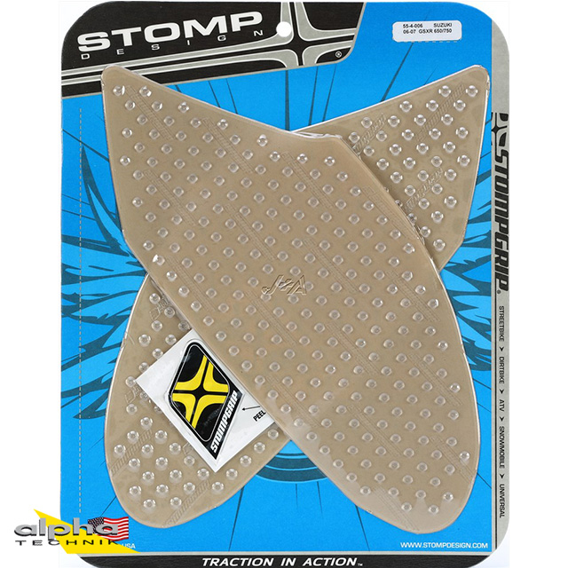 Stompgrip transparente, Volcano, para Suzuki GSX-R600, 750, 2006-2007