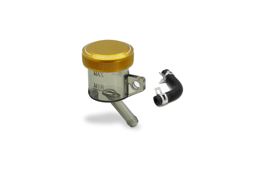 Barracuda Universal depósito de reglaje con tapa de aluminio dorada, Diámetro 30mm