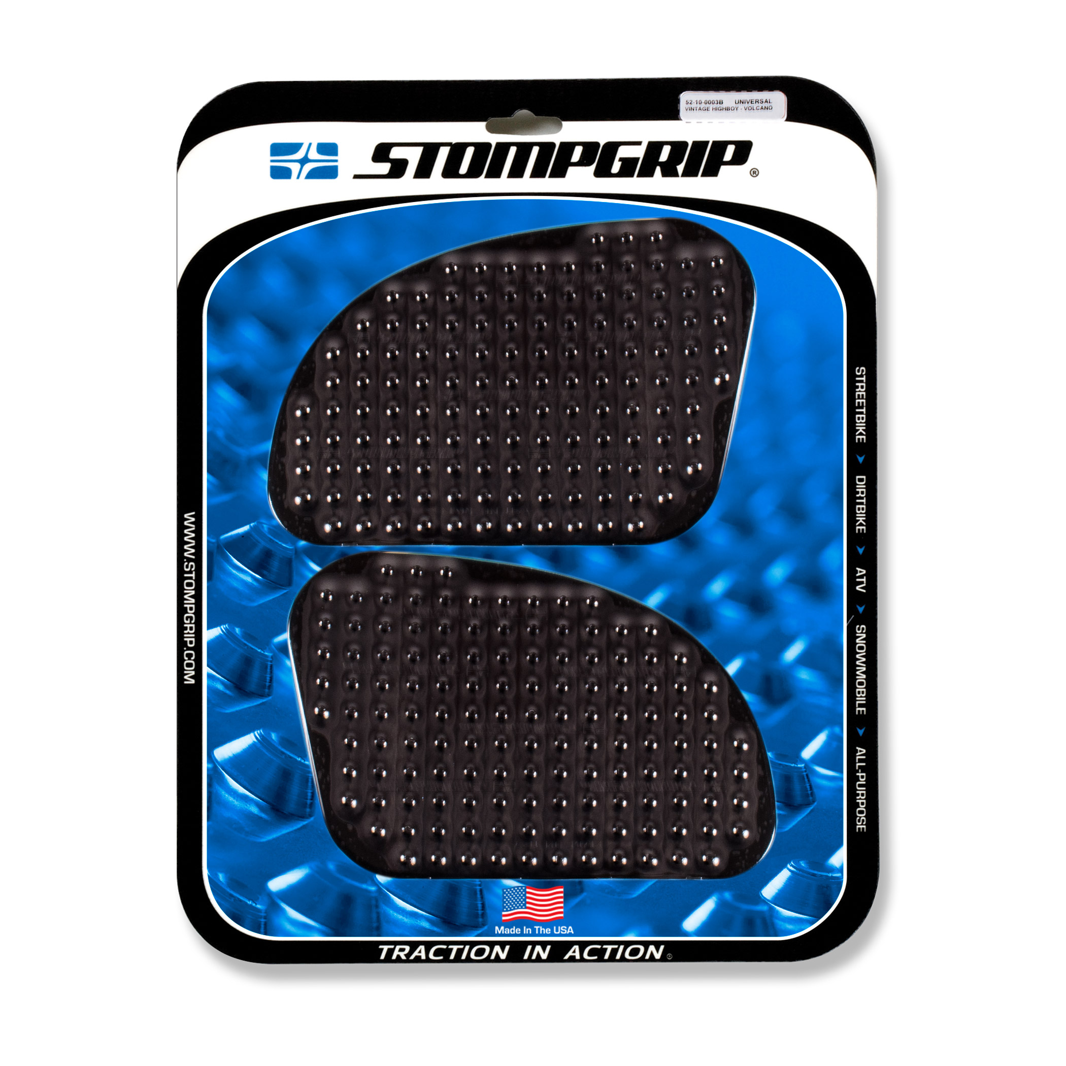 Stompgrip negro, Volcano, para BMW R12 S / nine T, 2024-2025, Ducati Sport 1000, 2006-2009, Honda Monkey 125, 2019-2024, Moto Guzzi V100 Mandello, 2022-2023