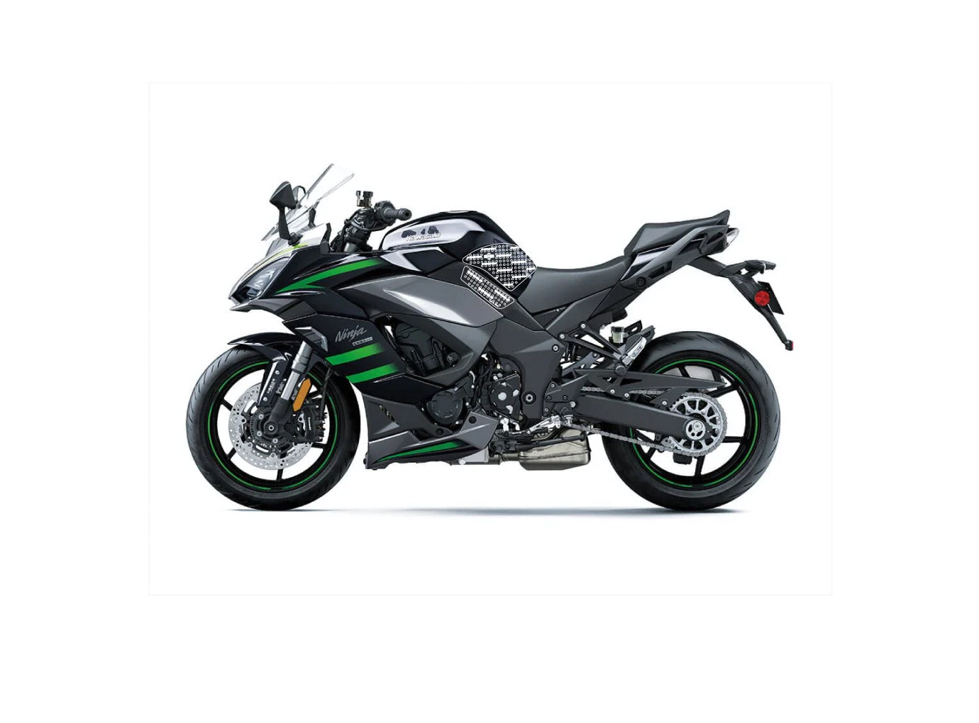 Stompgrip depósito de gasolina Pad, híbrido, Volcano para Kawasaki Ninja 1000SX, 2020-2025