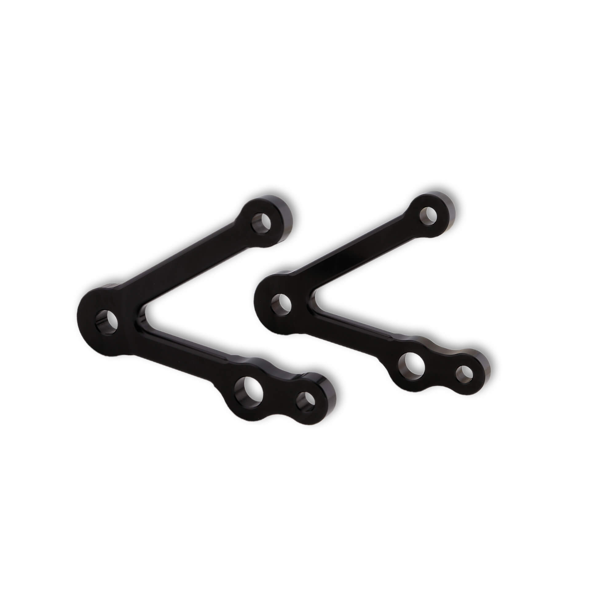 Juego de soportes de faro LSL de 67mm, con alojamiento para luz de intermitente, negro