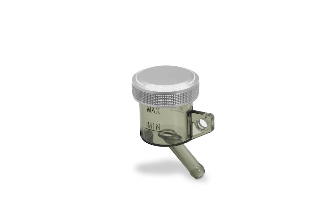 Barracuda Universal depósito de reglaje con tapa de aluminio plateado, diámetro de 30mm