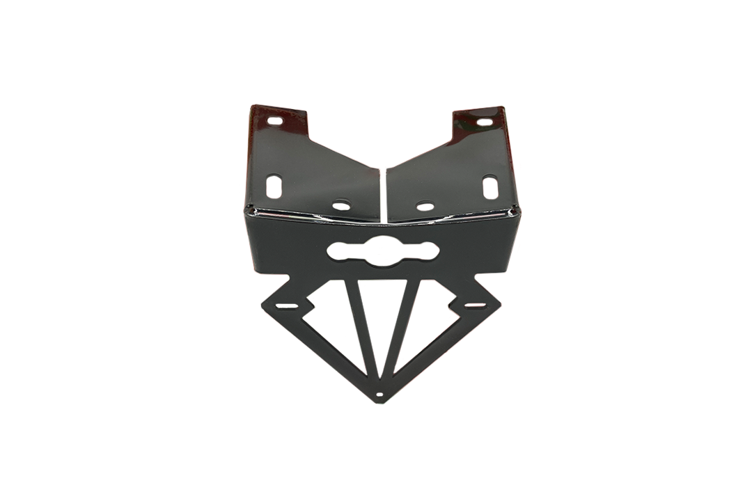 Soporte de matrícula TRW de aluminio negro para Suzuki GSX-R 1000 año 2003-2004