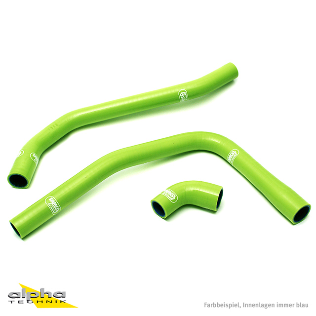 Kit de mangueras de silicona SAMCO SPORT verde para Kawasaki ZXR400 año del modelo 1990-2002