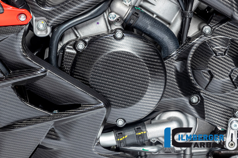 Cubierta del alternador de carbono Ilmberger mate para Aprilia RSV4 / Tuono V4 2021-