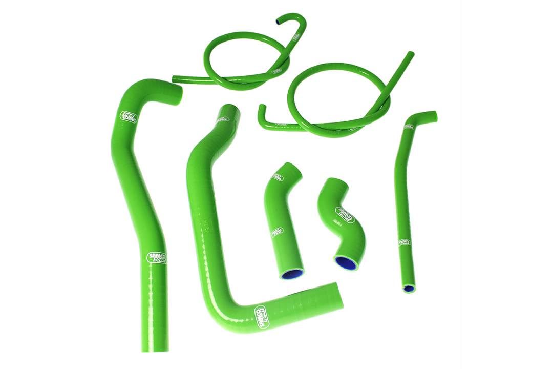 Kit de Mangueras de Silicona SAMCO SPORT verdes para Kawasaki ZXR750 Año del modelo 1990