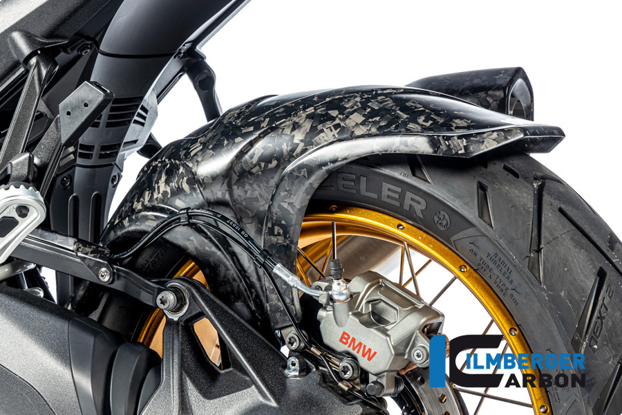 Guardabarros de carbono Ilmberger trasero, Black Diamond Carbon, mate, BMW R1300GS 2023-