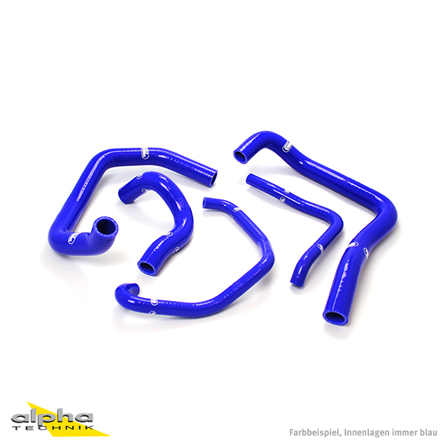 Kit de mangueras de silicona SAMCO SPORT azul para Kawasaki ZX6R ZX6RR Año del modelo 2005-2006