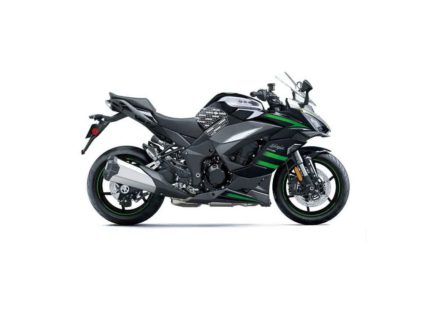 Almohadilla depósito de gasolina Stompgrip, transparente, Icon para Kawasaki Ninja 1000SX año del modelo 2020-2022