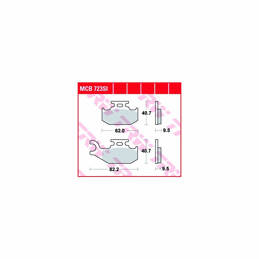 TRW Bremsbelagsatz Sinter Offroad MCB723SI