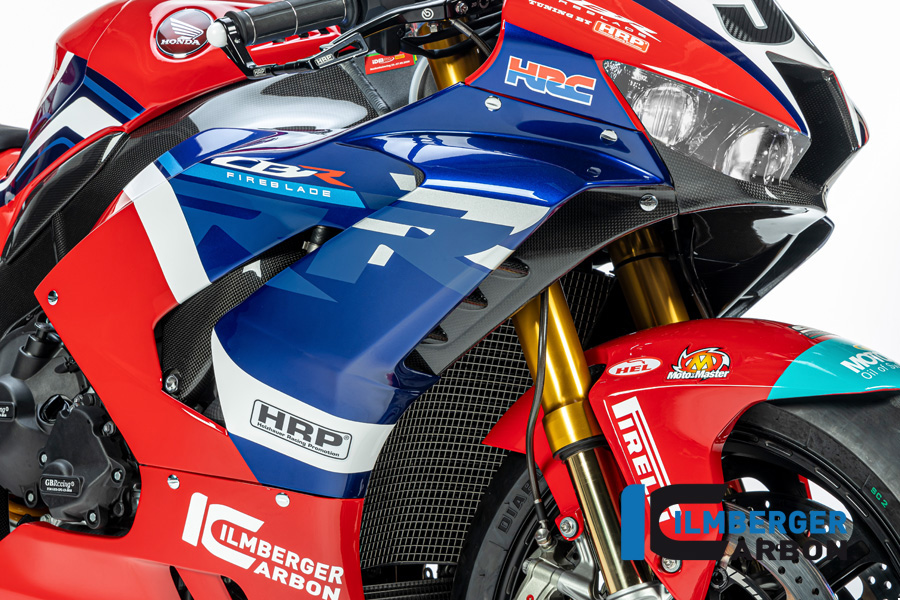 Ilmberger Carbon Panel lateral de carenado lado derecho, brillante, para Honda CBR1000RR-R Fireblade (SP), SC82, a partir de 2020-