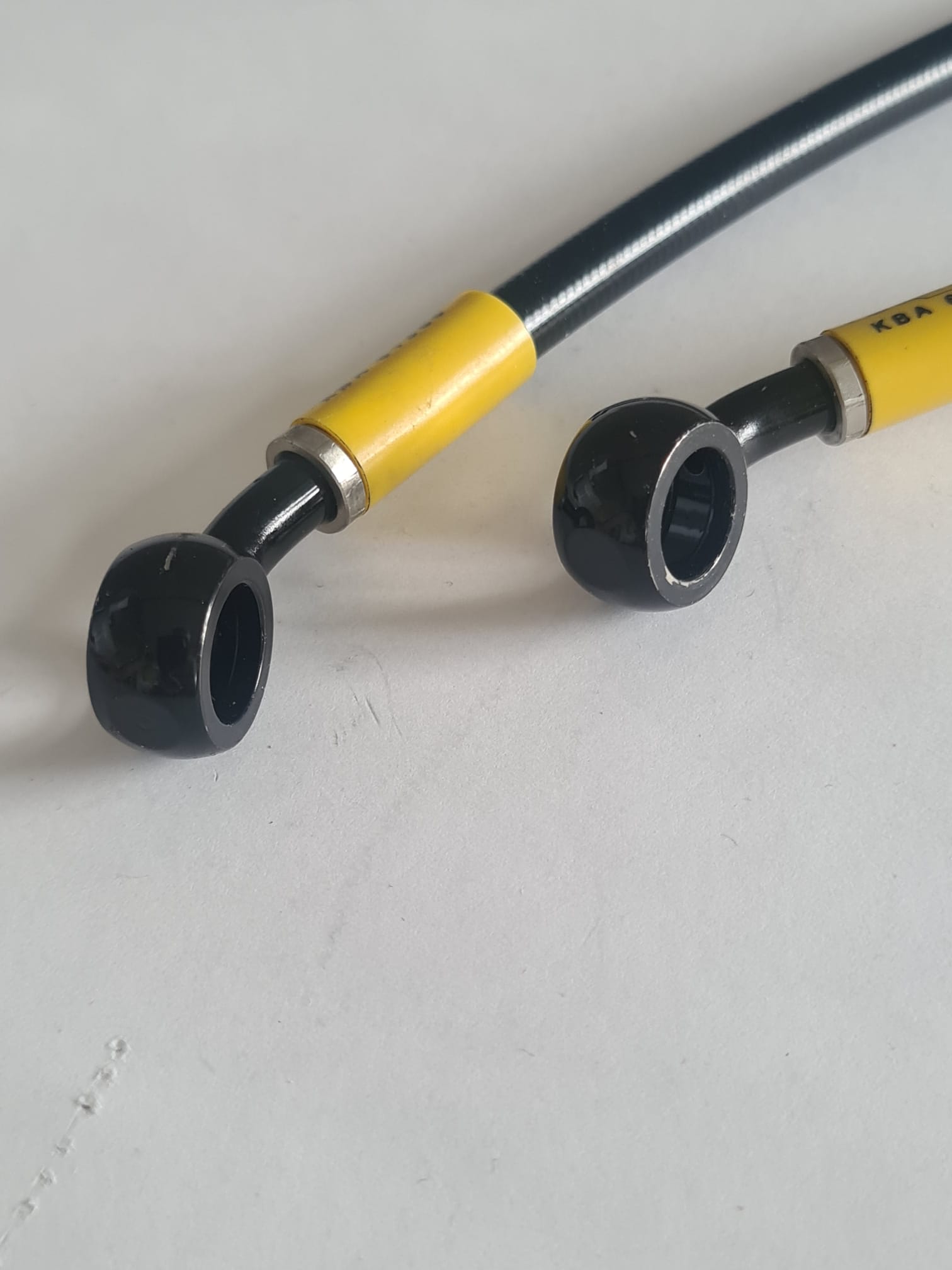 HEL Stahlflexleitung vorne Verlegeart OEM für Honda CBR600 FM - FN - FP - FR 1991 - 1994, Edelstahl
