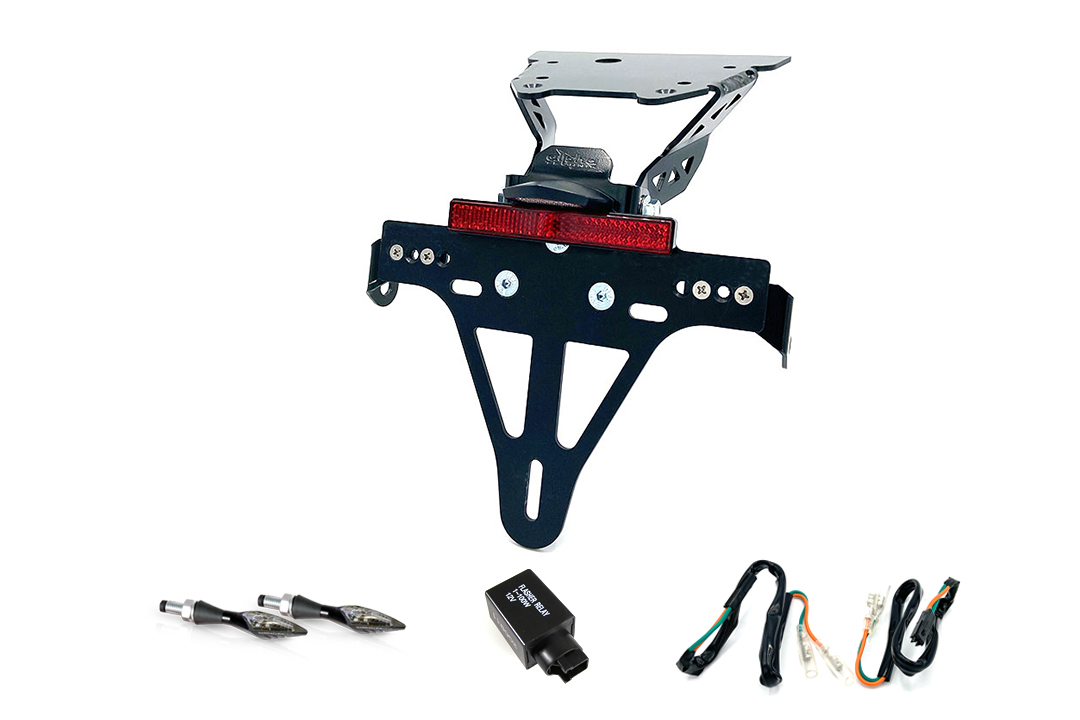 Soporte de matrícula-luz de intermitente-Kit XLED para Honda NC700S/750S Tipo RC61/70 a partir del año de modelo 2012 (Trasero)