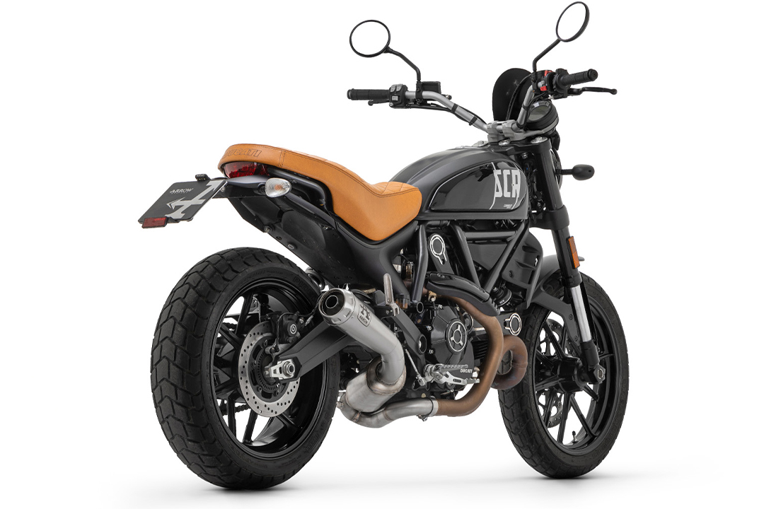 ARROW sistema de escape PRO RACE Acero inoxidable para Ducati Scrambler 800 año de modelo 2021-