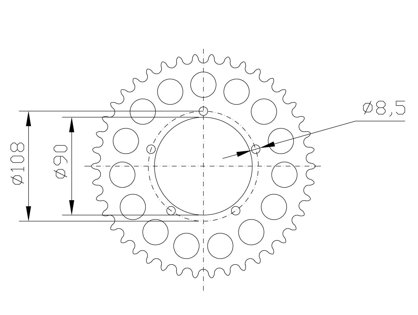 corona de Aluminio, CAG/DUC Z-36