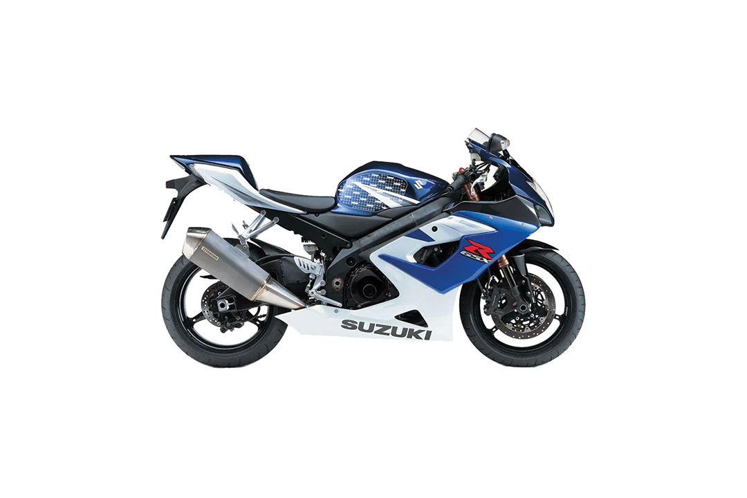 Stompgrip negro, Icon, para Suzuki GSX-R 1000, 2005-2006