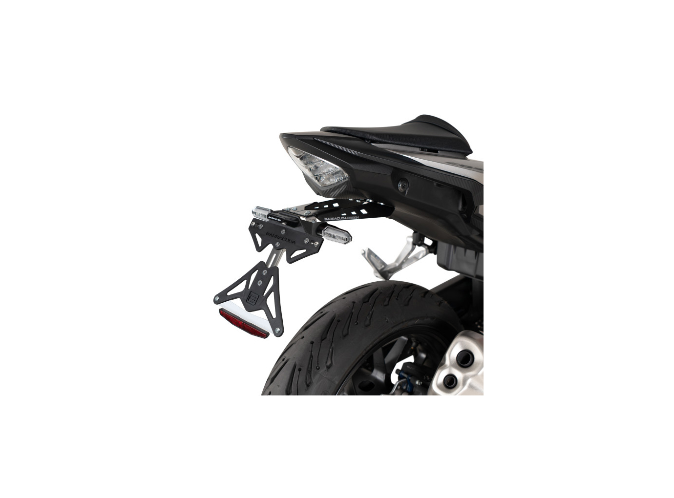 Soporte de matrícula Barracuda para Honda CB500F año del modelo 2016- y CBR500R año del modelo 2017-2018