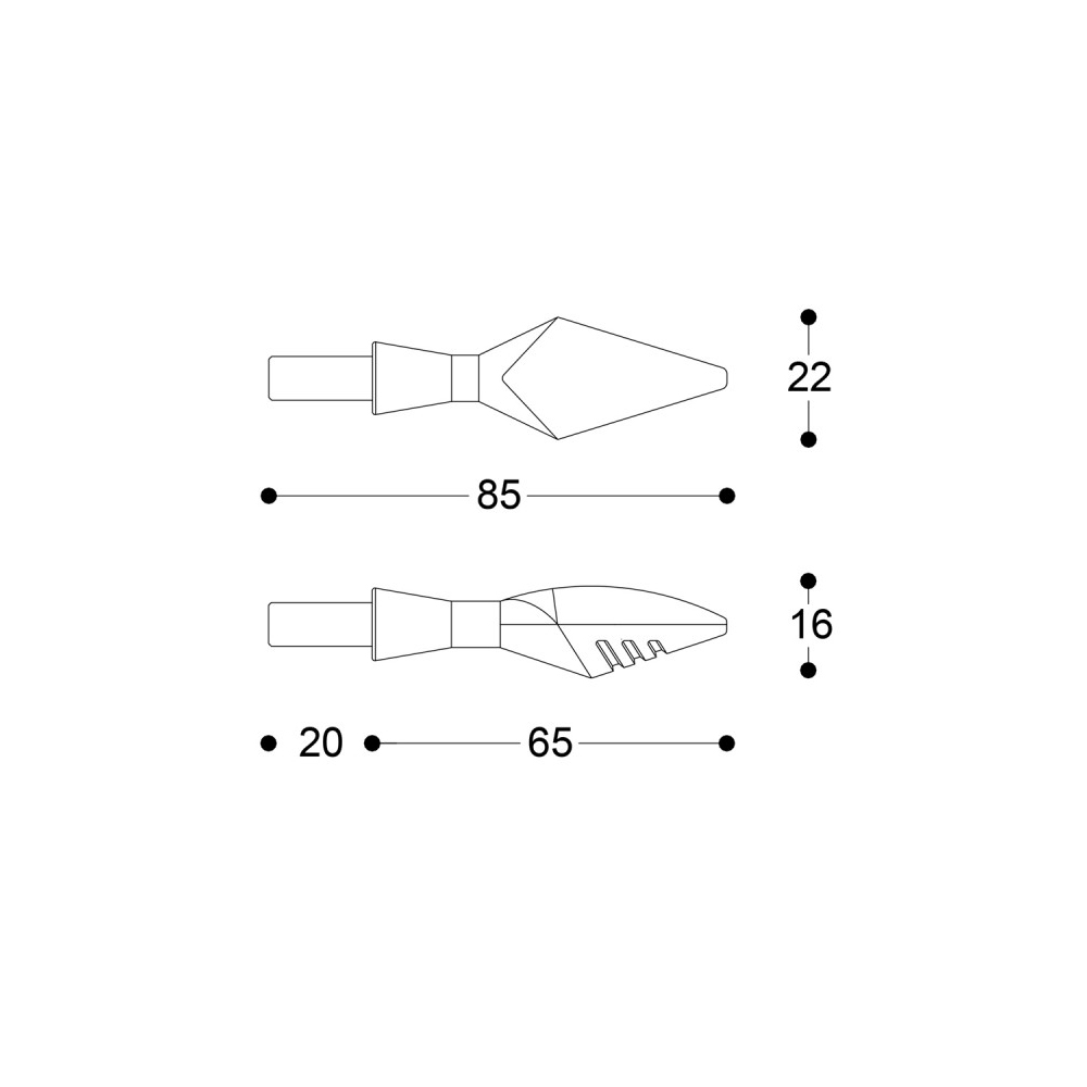 Barracuda luz de intermitente X-LED B-LUX oro