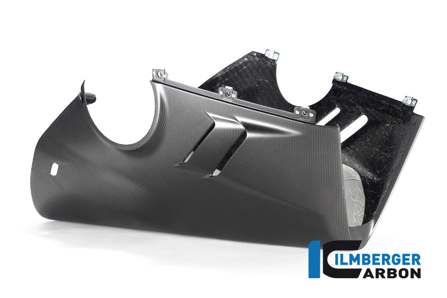 Ilmberger Carbon Carenado inferior escape bajo Racing, mate, Ducati Panigale V4, V4S 2022-