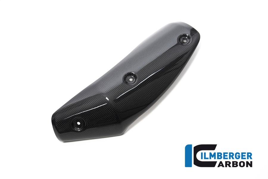 Protector térmico de escape de carbono Ilmberger lado izquierdo brillante