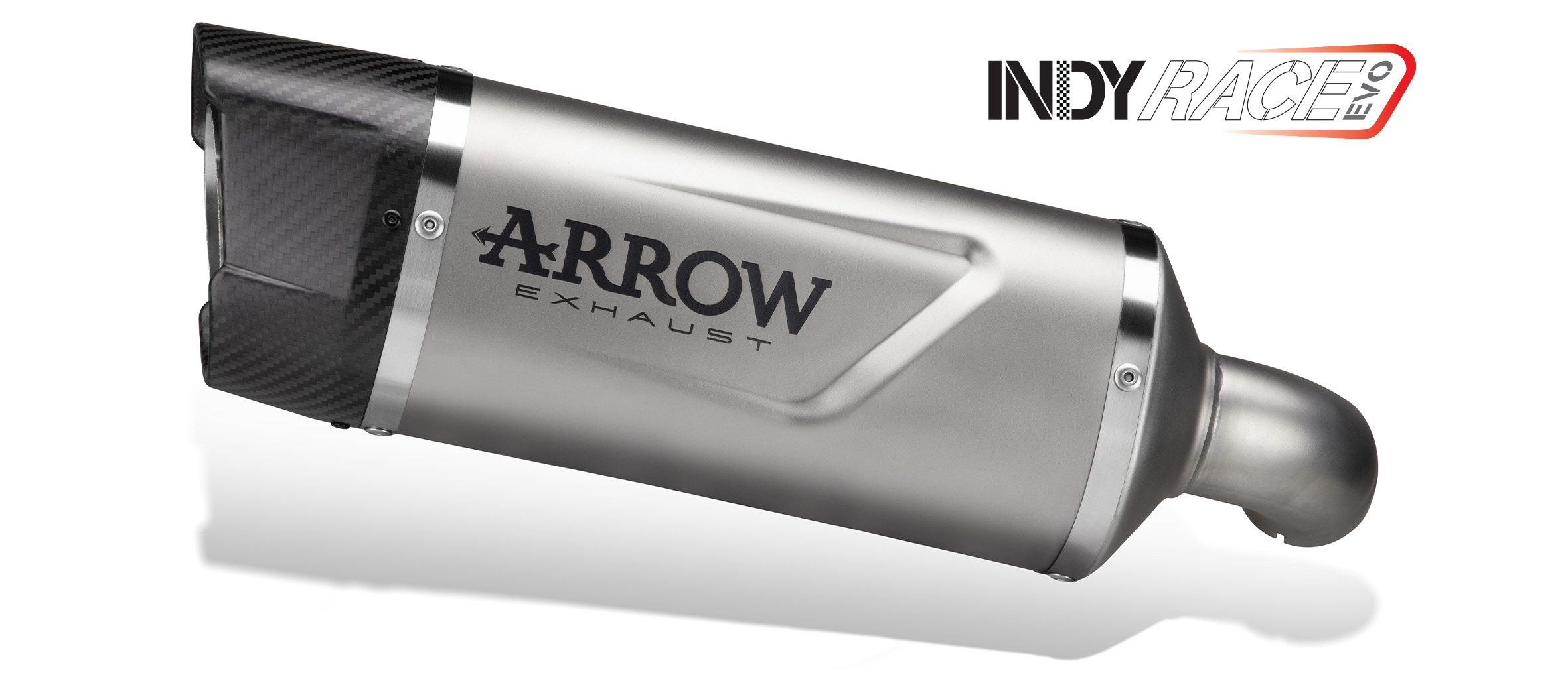 ARROW Silenciador INDY RACE EVO Titanio con tapa de carbono para BMW F900R y F900XR 2025-, Titanio