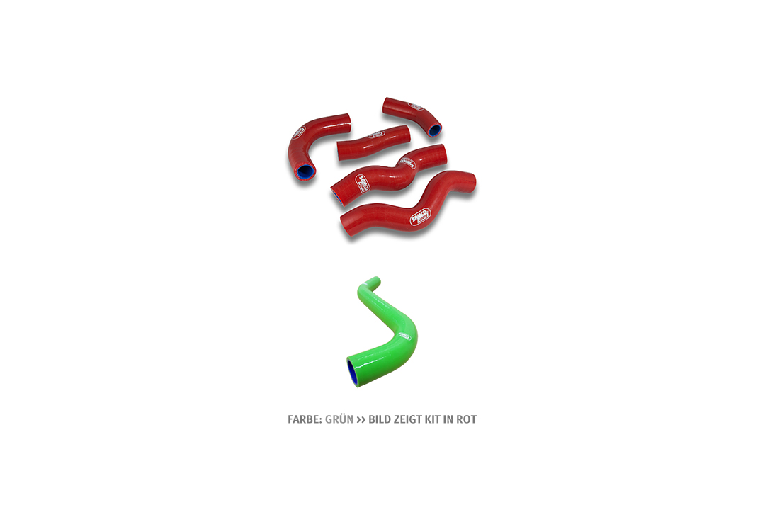SAMCO SPORT Kit de mangueras de silicona verde para Kawasaki KLX250 Año del modelo 1998-2003