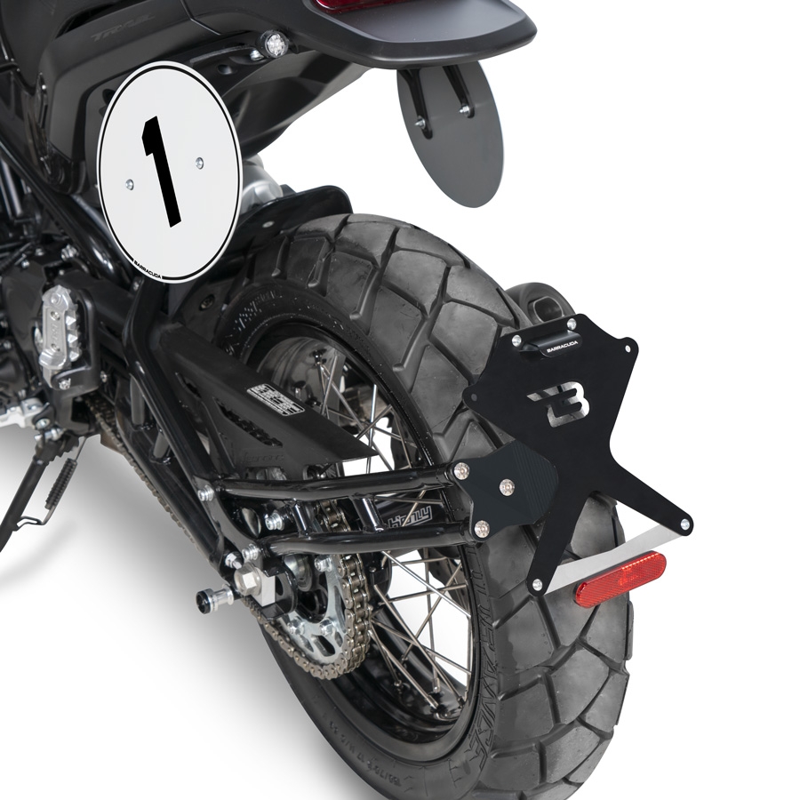 Soporte de matrícula Barracuda SIDE NAKED para Benelli Leoncino 500 a partir del año modelo 2020