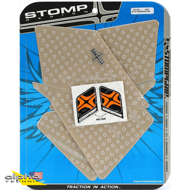 Stompgrip transparente, Volcano, para KTM 990 Super Duke, 2007-2013