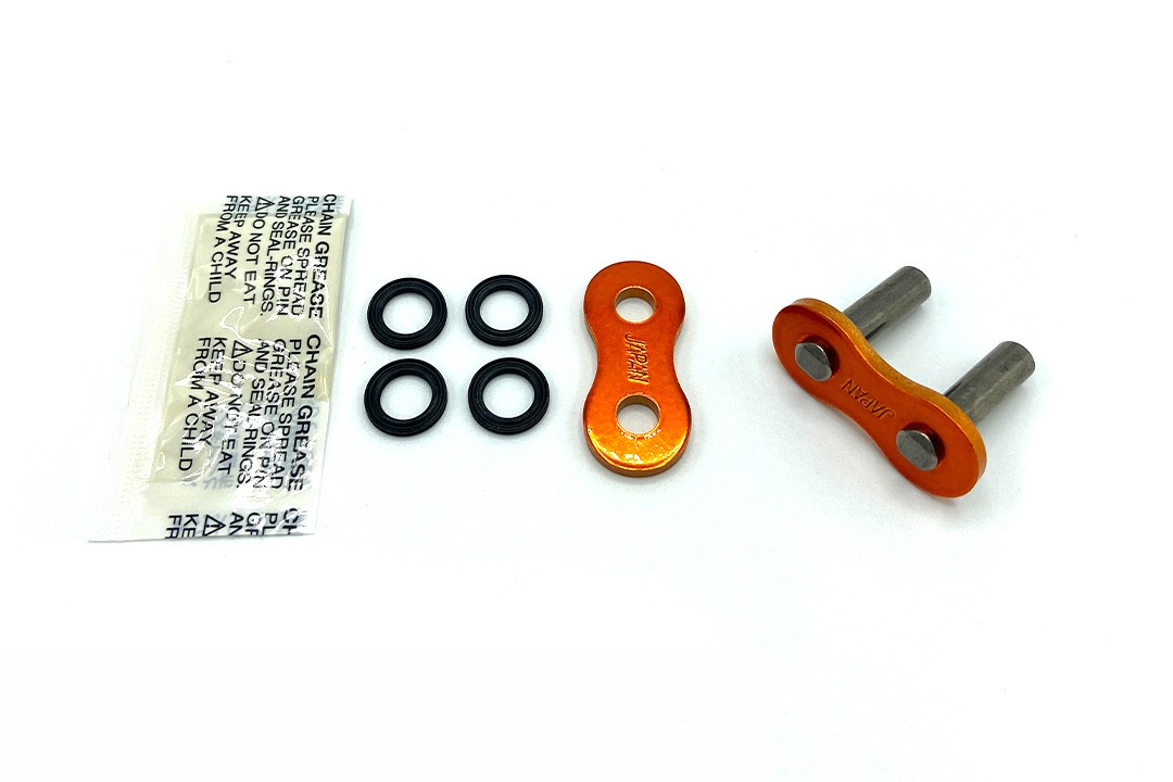 Enuma EK Cadena Eslabón de Remache EK 525 MVXZ-2 naranja metálico
