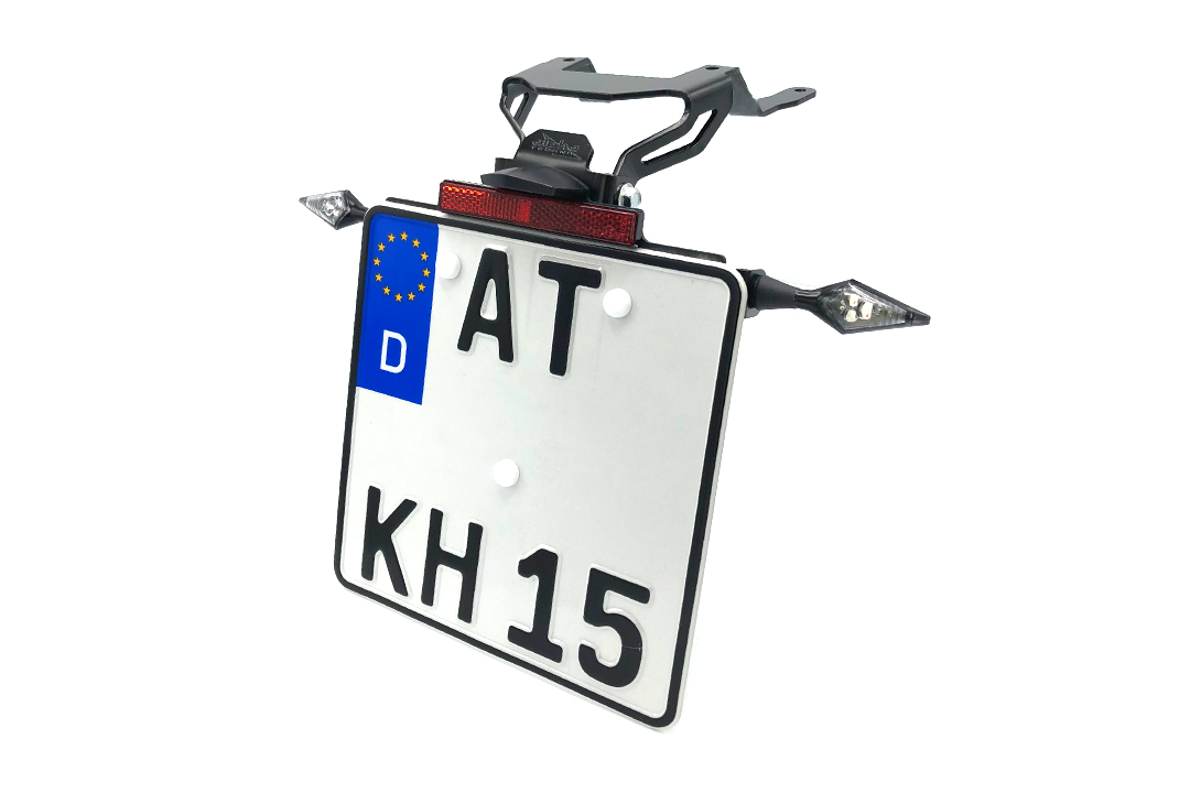 Soporte de matrícula alpha Technik para KTM 790 Adventure, 890 Adventure y 890 SM T