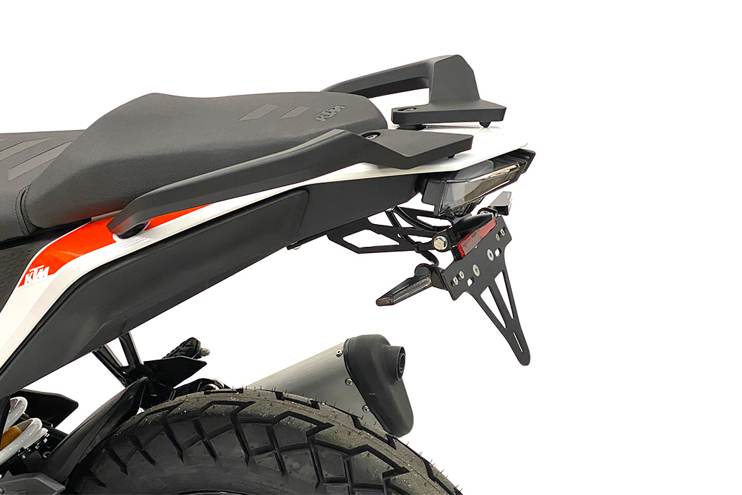 Soporte de matrícula alpha Technik para KTM 390 Adventure a partir del año modelo 2020, Tipo: KTM Is Adventure