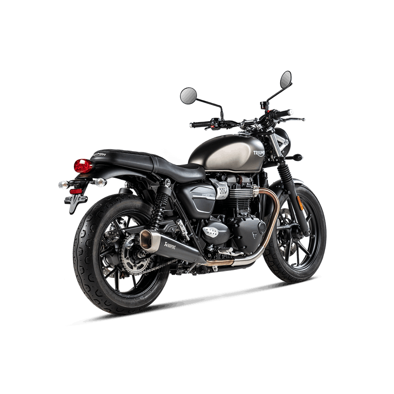Línea Akrapovic Slip-On (Titanio) para Triumph Street Twin Año del Modelo 2016-2020