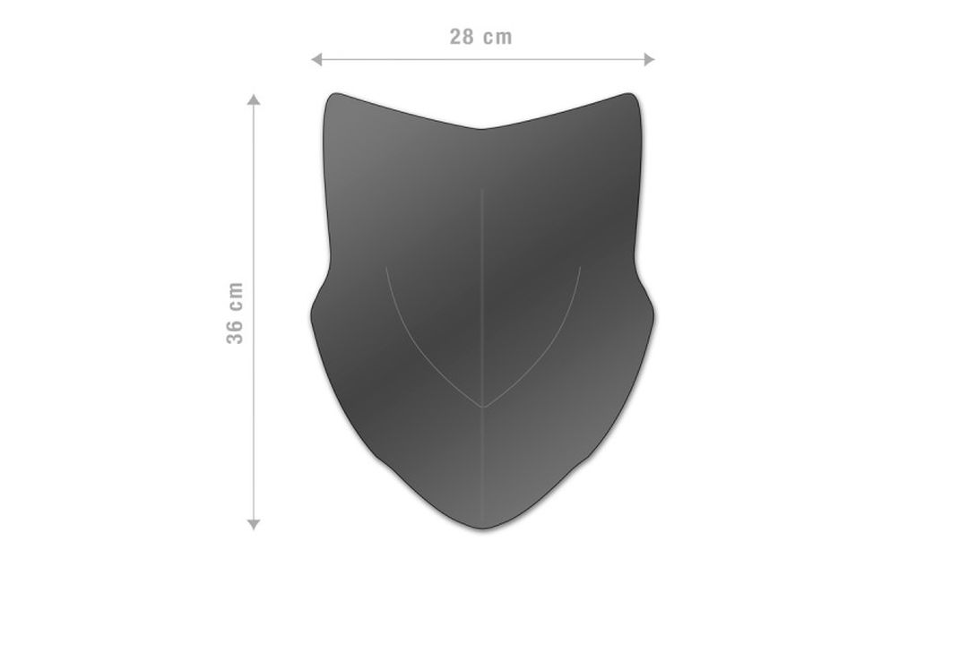 Parabrisas Barracuda Aerosport Plexiglás para Honda CB500X 2014 - 2015 / Honda CB500X 2016 - 2018