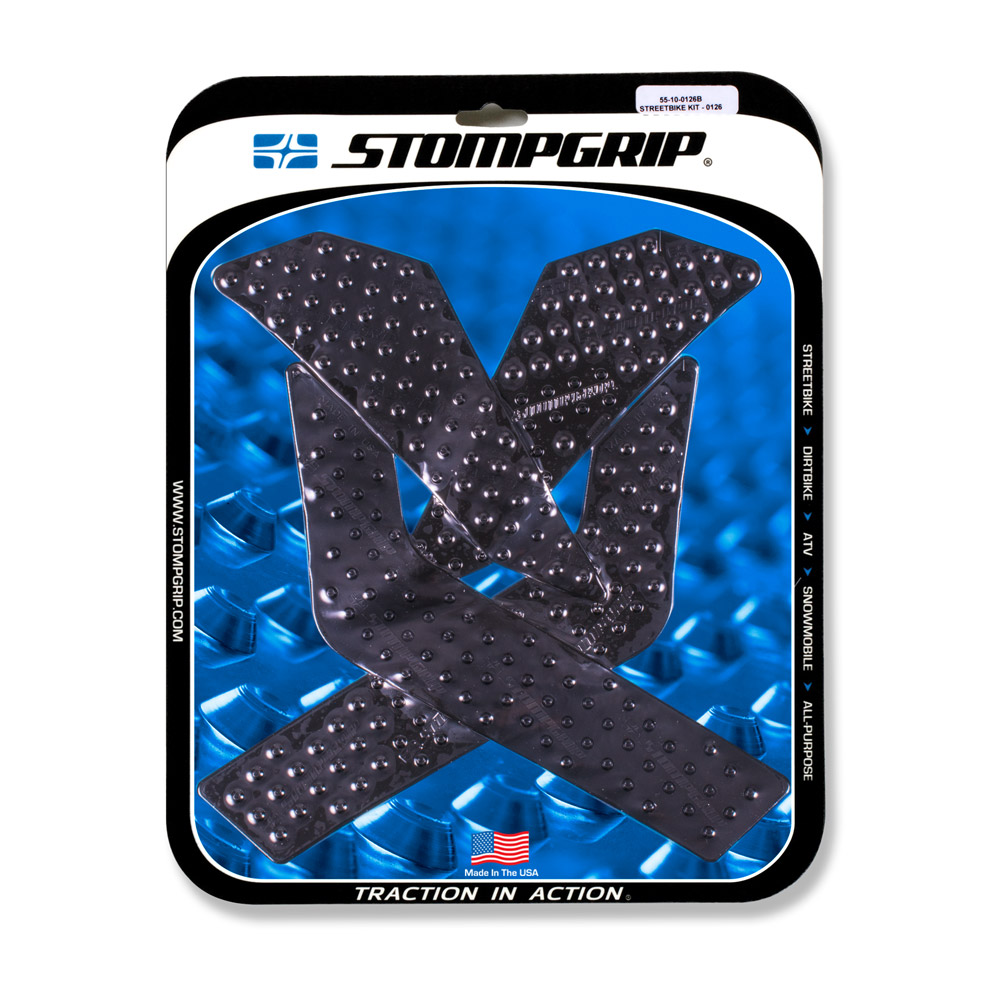 Stompgrip Traction Pads negros, para Yamaha XT250, 2008-2025