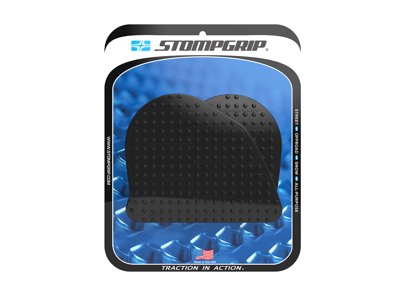 Stompgrip depósito de gasolina Pad negro, Volcano, Kit de depósito de gasolina para Streetbike para Ducati Desert X, 2022-2025