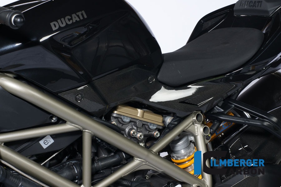 Ilmberger Carbono Tapa lateral bajo el asiento lado izquierdo, Carbono