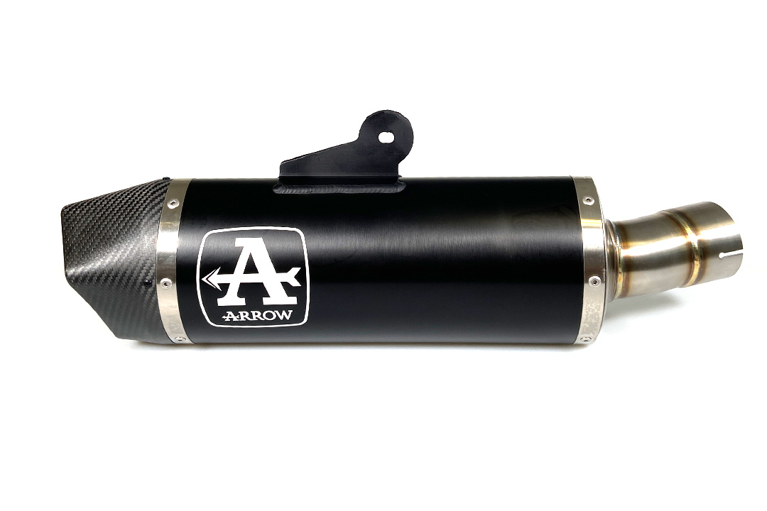 ARROW Escape MAXI RACE TECH para BMW R1250R / R1250RS 2019-2020, Aluminio negro