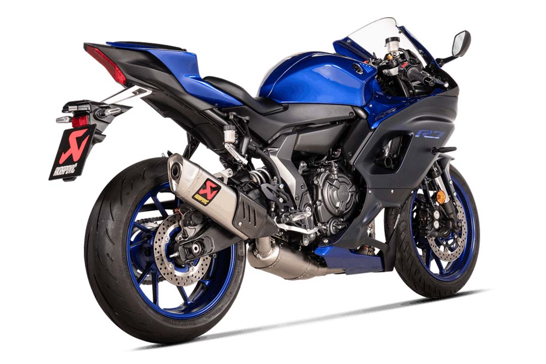 Akrapovic Racing Line (Titanio) sistema de escape para Yamaha R7 a partir del año de modelo 2021-