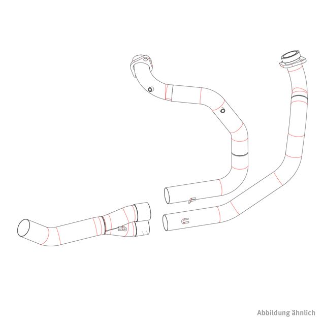 Colector ARROW para Honda XRV750 1993-2004, Acero Inoxidable