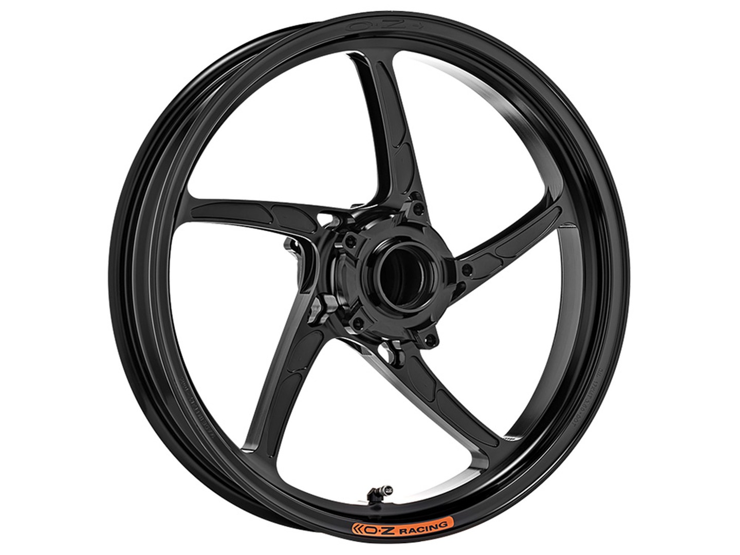 Llanta OZ Piega de aluminio anterior, delantero en negro brillante para MV Agusta F3 675, F3 800, Brutale 675, Brutale 800 (Dragster), Rivale 800, 2011-2023