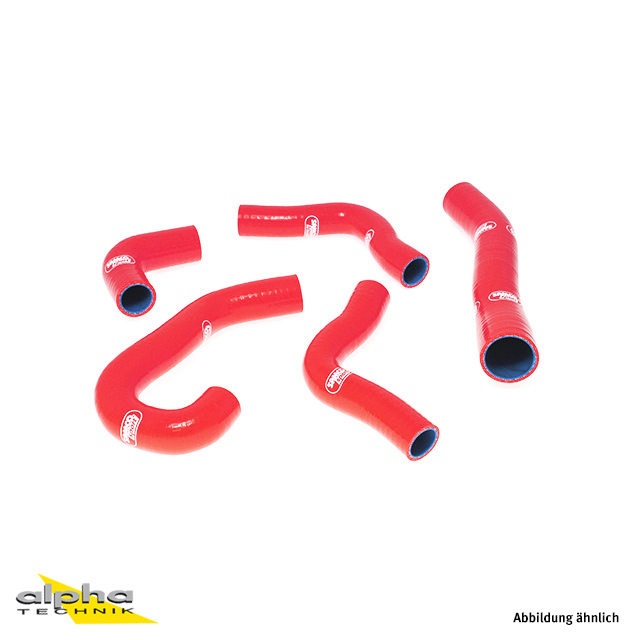 Kit de mangueras de silicona SAMCO SPORT rojo para KTM 1190 RC8 año del modelo 2008-2011
