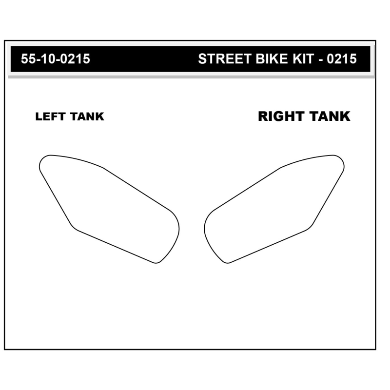 Stompgrip Pad de depósito de gasolina transparente, Volcano, para Aprilia, RS 457 2024-2025