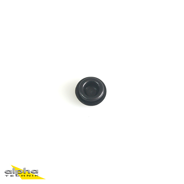 Tapón de cierre 10,0 mm (PVC, negro)