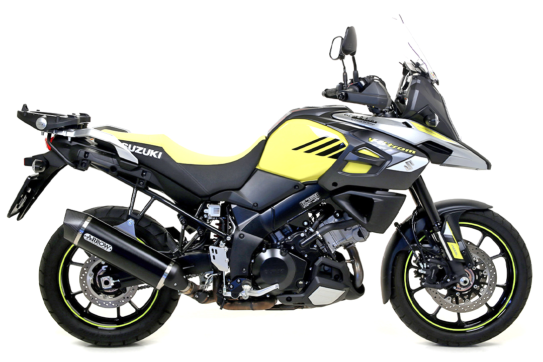 Escape ARROW MAXI RACE TECH para Suzuki DL1000 V-Strom 2014- V-Strom 1050 2020- de aluminio, negro