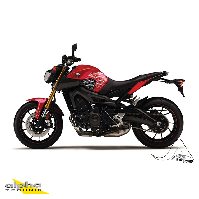 Stompgrip negro, Volcano, para varias Yamaha MT-09, 2014-2020